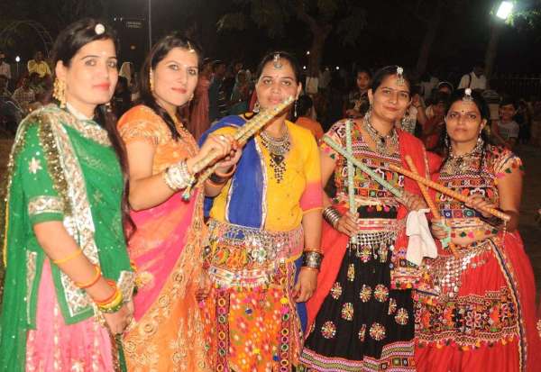 नागौर में नवरात्र के दौरान गरबा  