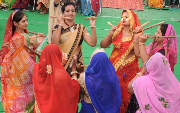 नागौर में नवरात्र के दौरान गरबा  