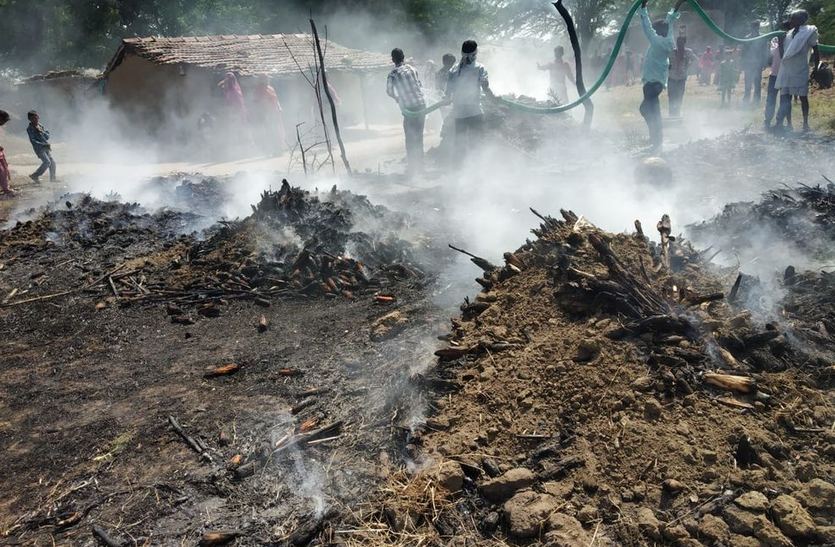 Farmer's crop burns