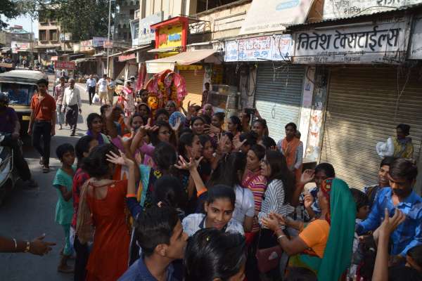 Durga's immersion with enthusiasm