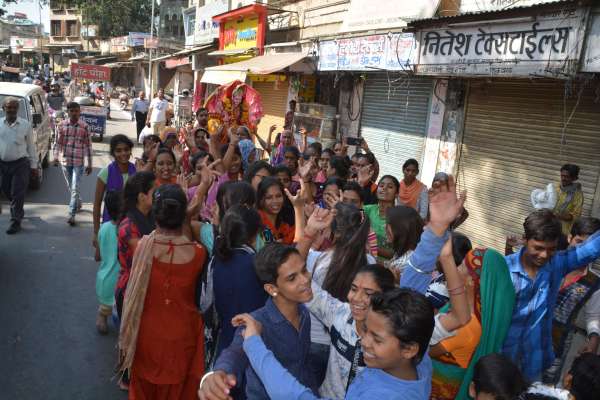 Durga's immersion with enthusiasm