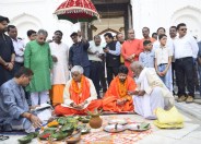 TS Singhdeo worshiped arms