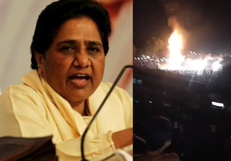 Mayawati on train accident