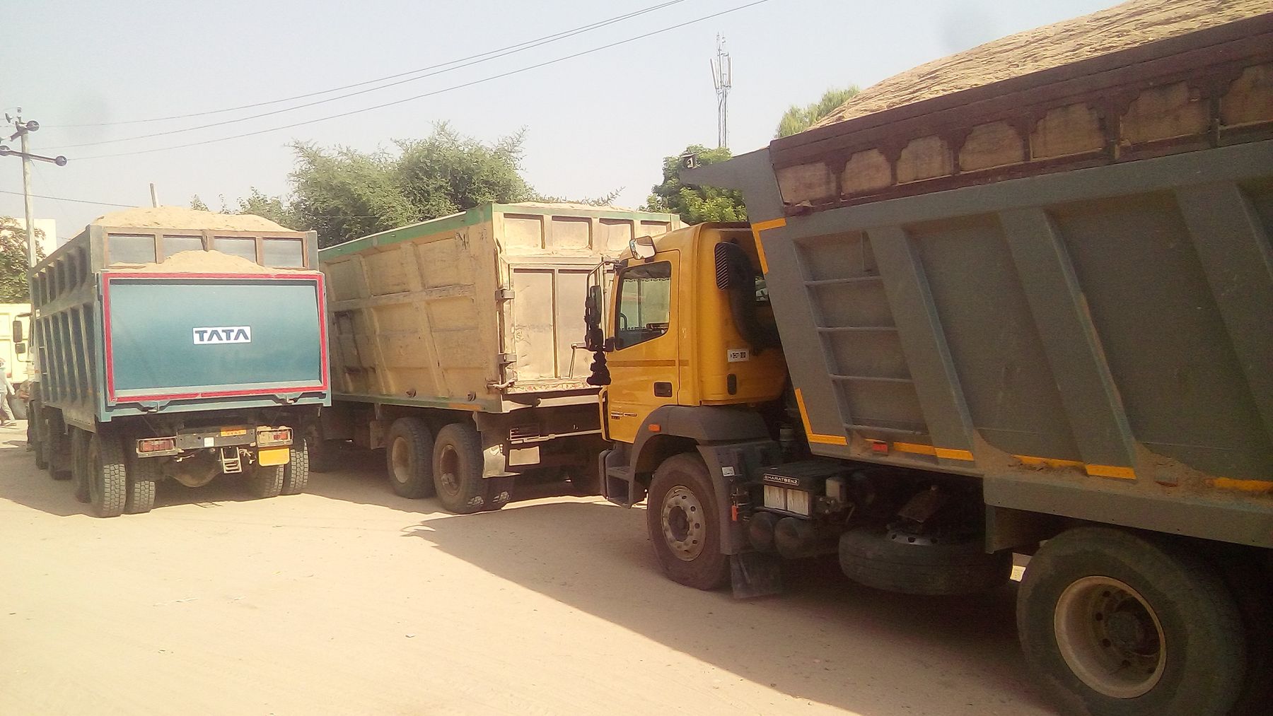 Police action against illegal gravel transport