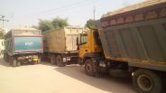 Police action against illegal gravel transport