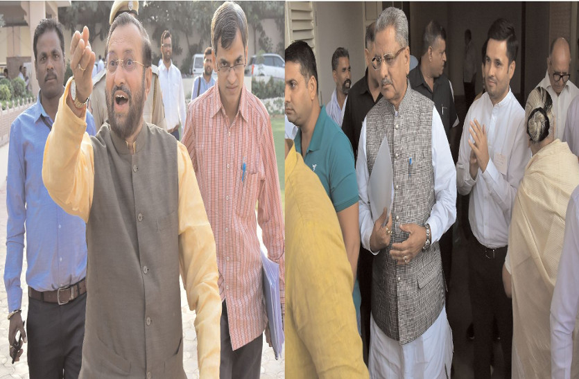 बेटों को टिकट दिलाने पहुंचे विधायक