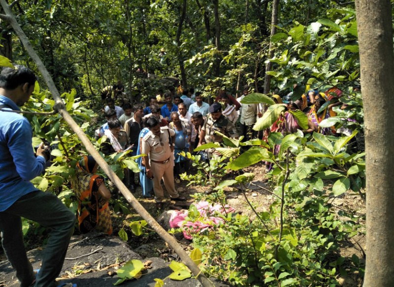 Women dead body found on hill