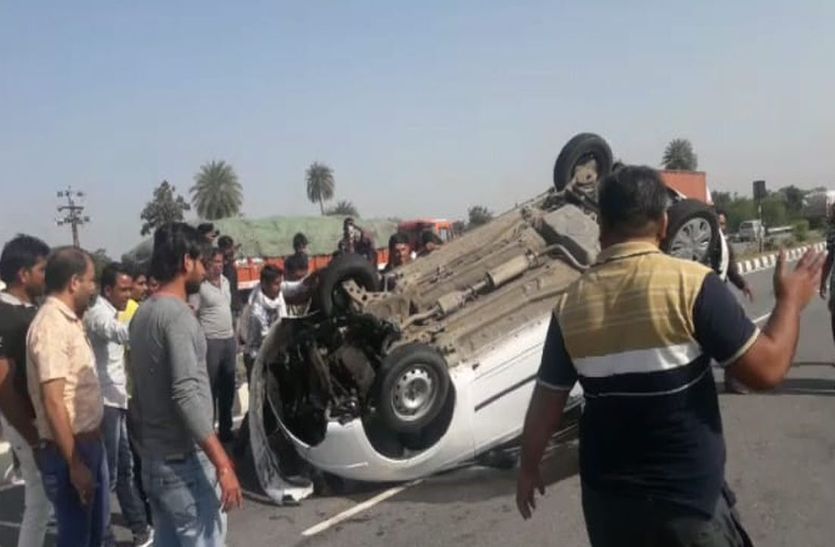 son of ljp mp veena devi dies in road accident at greater noida