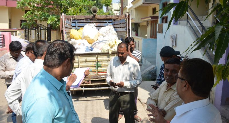 raid in godown, polyethylene carry bags Seized again