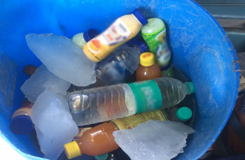 cold drinks in trains