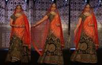 karisma kapoor in ramp walk in rajasthani lehenga latest photos