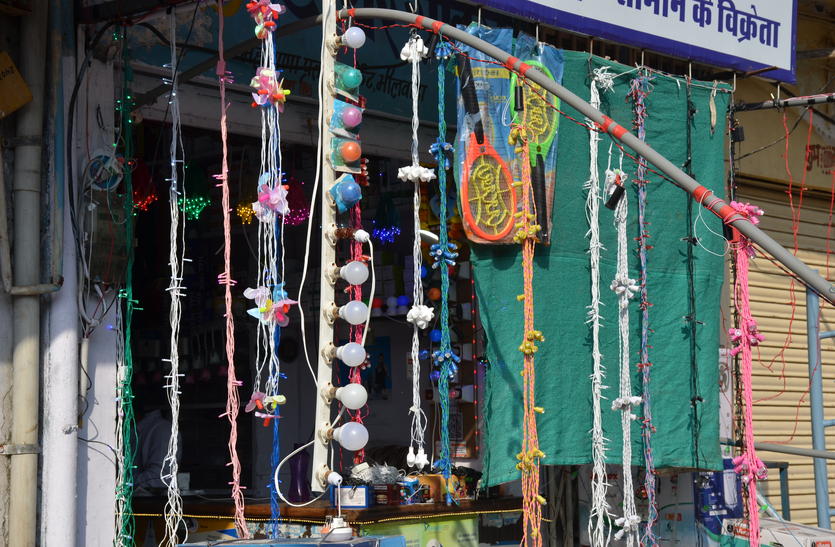 Deepawali in a colorful light in bhilwara