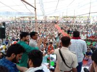 hanuman beniwal kisan hunkar rally jaipur 