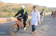 DCP bicycled, given environmental message