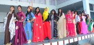 girls show their confidence on ramp cat walk 