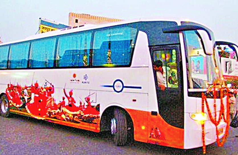 Volvo bus of roadways went to Jaipur, not returned for 5 days