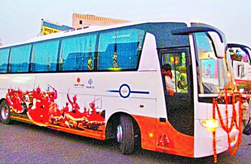 Volvo bus of roadways went to Jaipur, not returned for 5 days