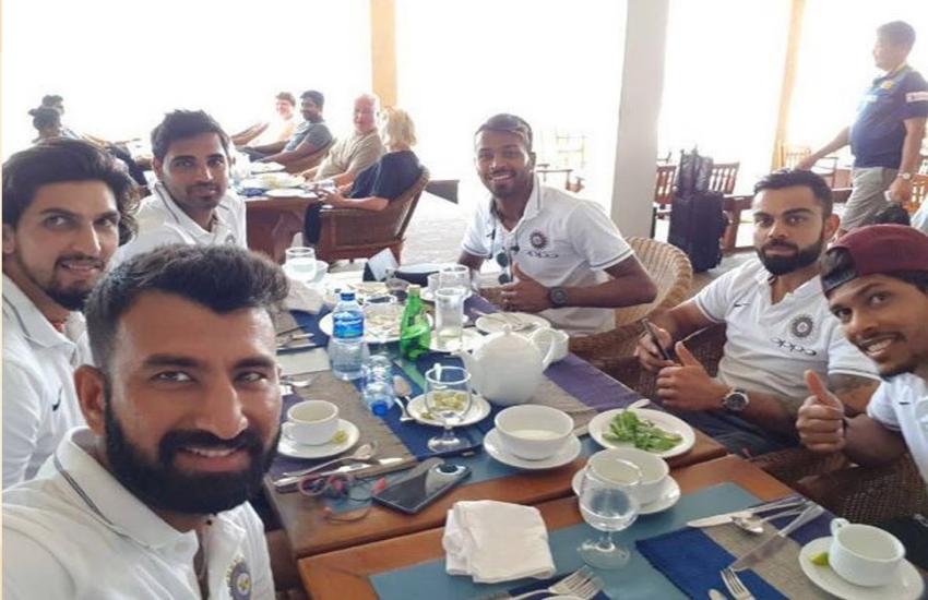 indian cricket team lunch 