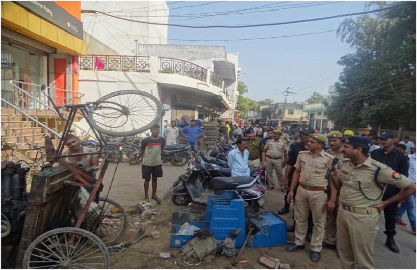 अतिक्रमण हटाने के लिए फिर सड़क पर उतरे एसएसपी, दुकानदारों को दी चेतावनी