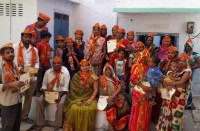 bjp-mahila-morcha-visits-home-and-started-booth-campaign