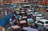 दिवाली के त्यौहार के चलते शहर में जाम