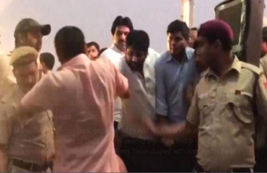 VIDEO: मनोज तिवारी ने कहा सीएम केजरीवाल के इशारे पर अमानतुल्लाह खान ने दिया धक्का