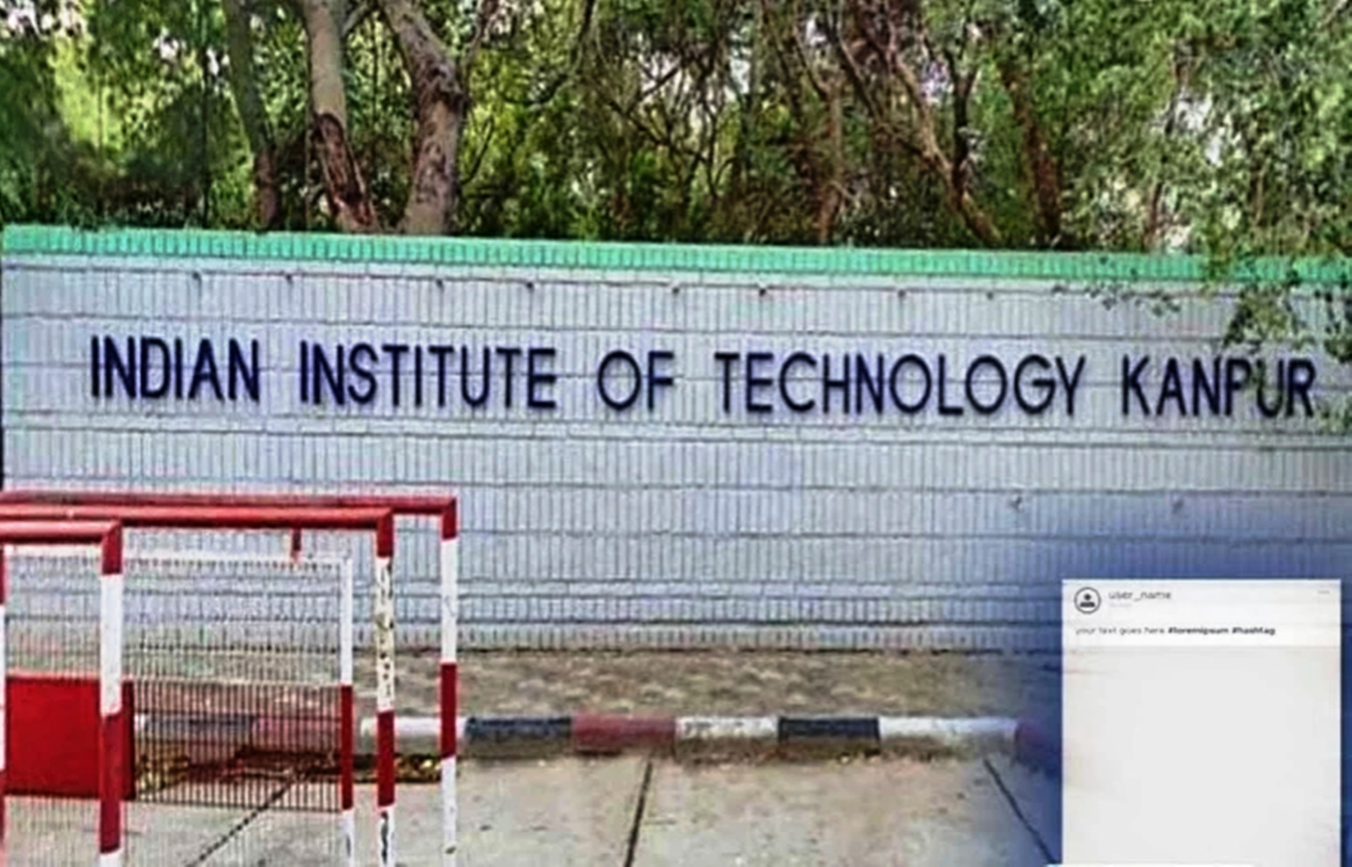 police alert from facebook post of a student of iit kanpur