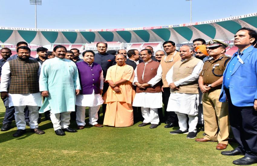 yogi inaugurates Lucknow Cricket Stadium