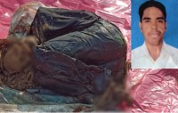 Dead body of young man