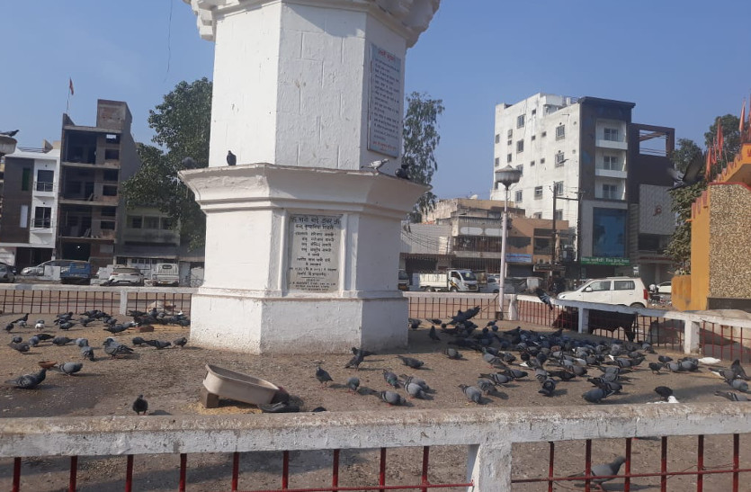 गांधीगंज में बने इस टॉवर पर इन परिंदों का है राज, जानें किनकी याद में और क्यों बना ये इमारत