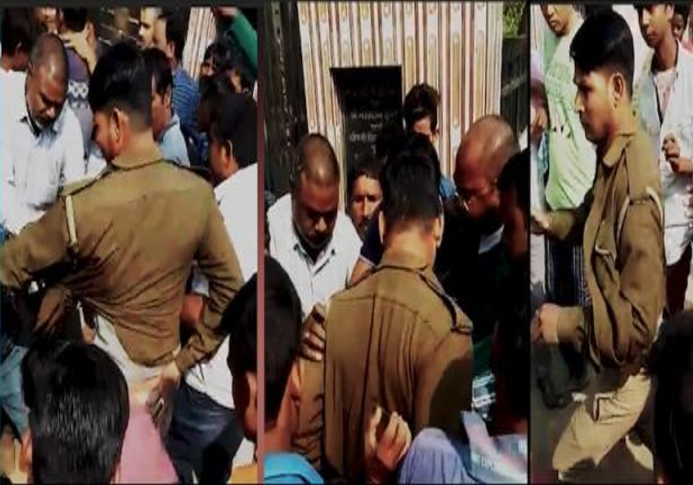 Gambler attack on UP Police in Jahangirabad Barabanki