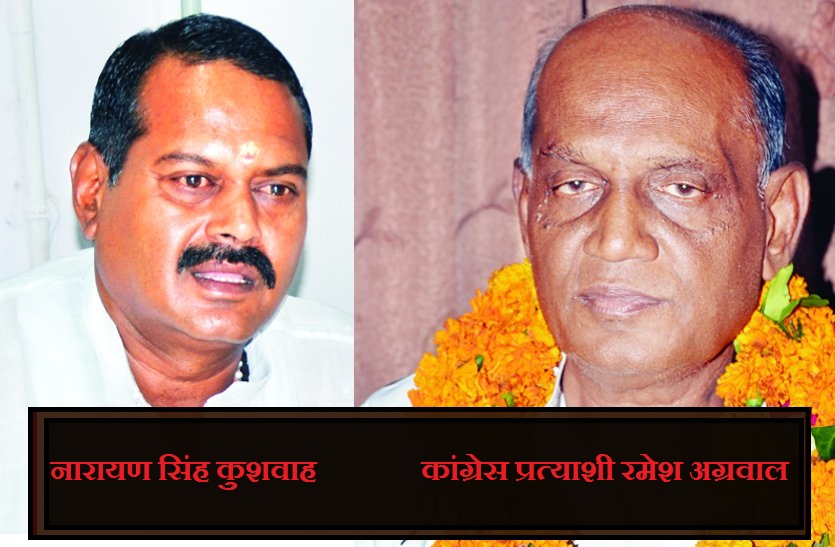 bjp leader narendra singh kushwah vs congress leader ramesh agarwal