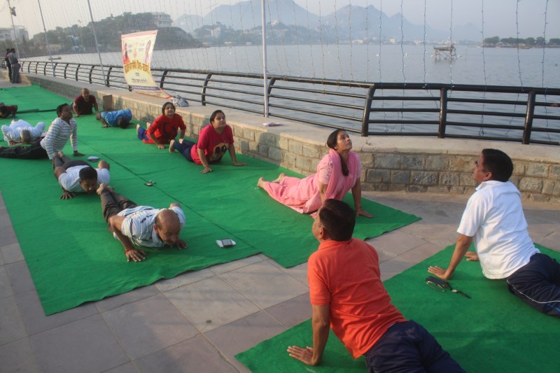 river front at anasagar lake