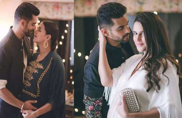 neha dhupia diwali photos during pregnancy