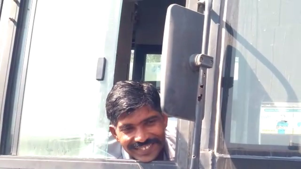 Rajasthan Roadways Driver Drink Alcohol While Driving Bus