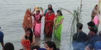 chhath puja 2018 celebration in kanpur