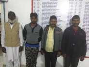 Police arrested four people who steal oil from tanker