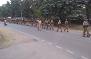 चुनाव पर सख्त रहेगा पहरा, पैरा मिलिट्री फोर्स के जवान पहुंचे, पुलिस के साथ किया फ्लैग मार्च