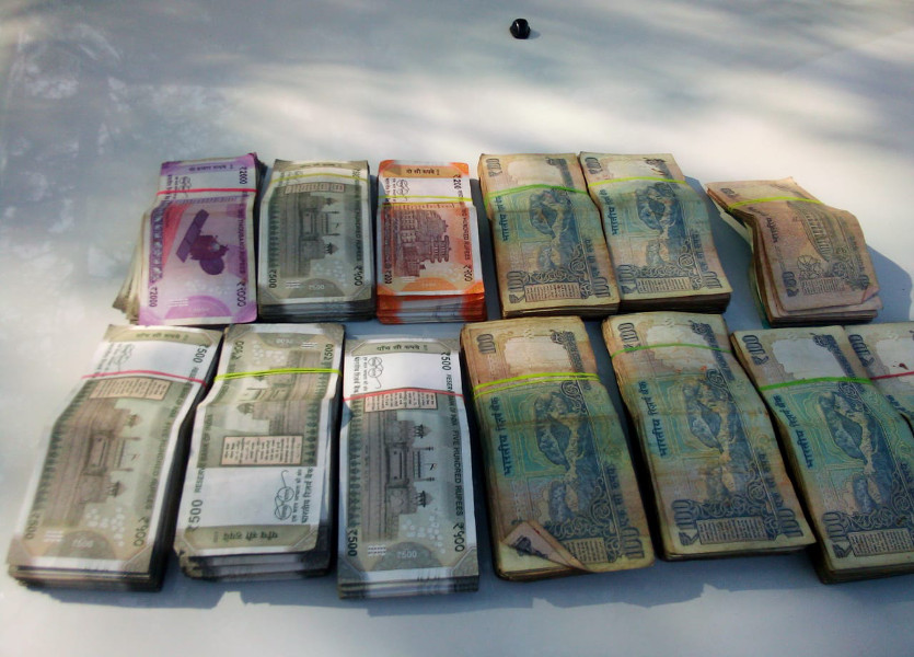 Seized Rupees