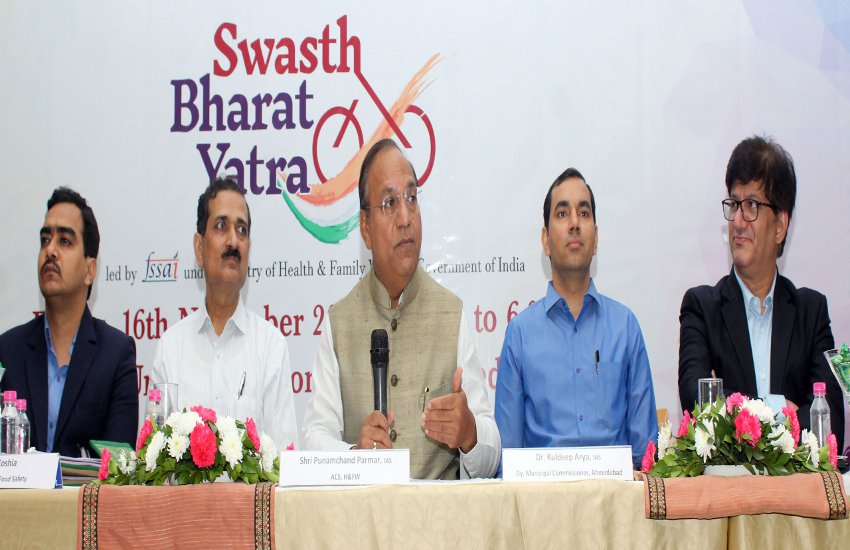 Bharat Swasthya yatra visit in Gujarat from 18