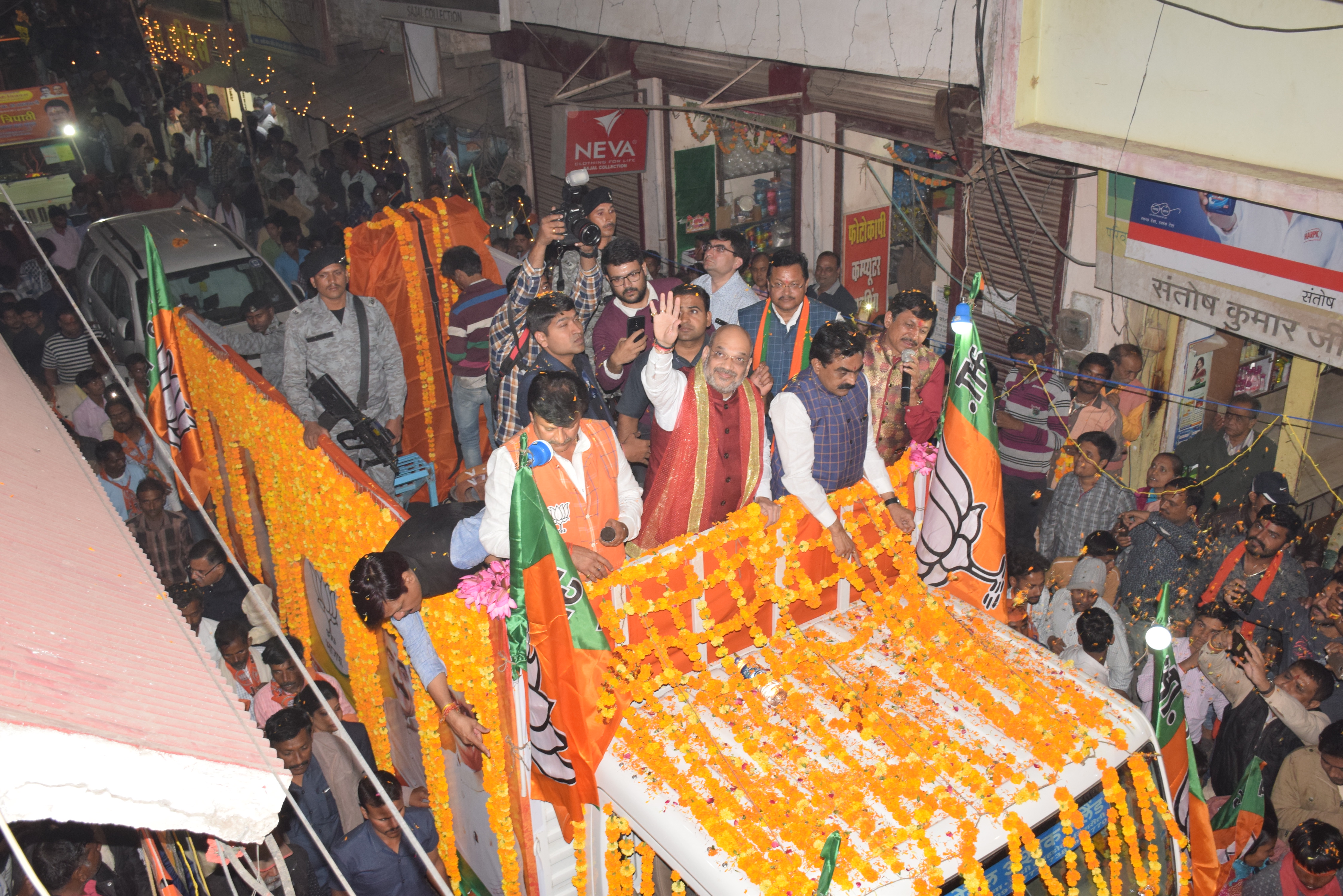 BJP National President Amit Shah Road Shows in maihar