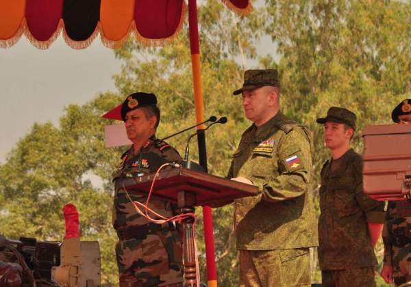 see photos- indian and russian army joint practice in babina jhansi