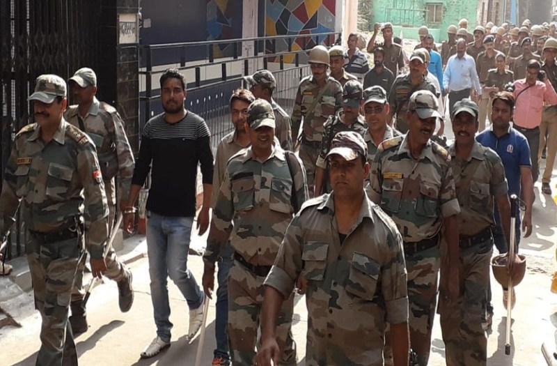 Heavy force deployed