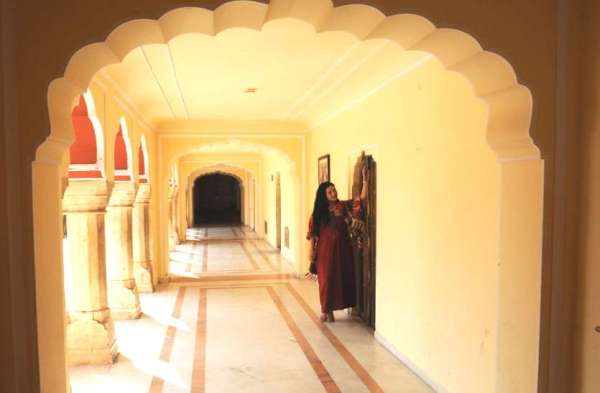 Foreign tourist city palace