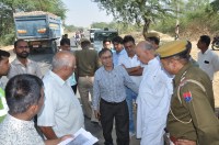 Resistance to road widening, farmers demand compensation for land