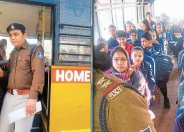 Birsinghpur road accident: Parents stop school bus in satna