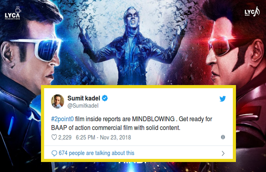 2 point 0 pre release movie review people say it will be a blockbuster