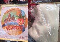 kumbh logo and white shawl