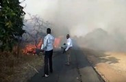 Fire in kalinjar fort banda up