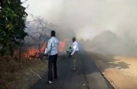 Fire in kalinjar fort banda up